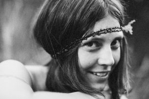 Hippie girl style. 60s style photo.